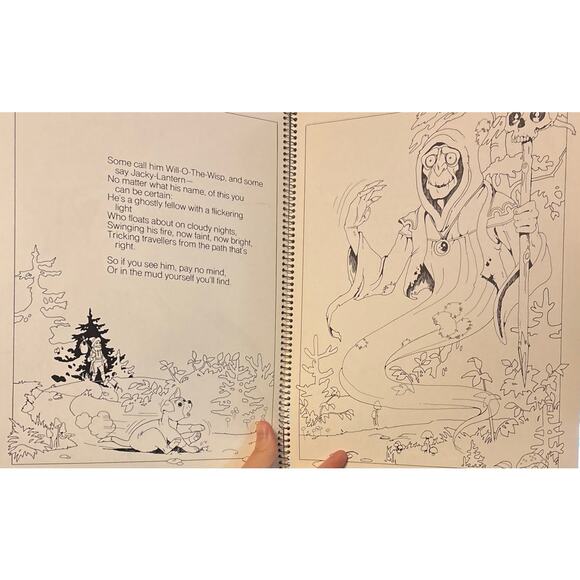 VTG 1979 Things That Go Bump In The Night Halloween Coloring Book – Current Inc. - Picture 13 of 16
